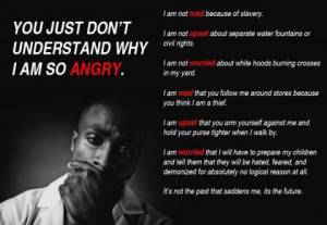 am not mad because of slavery i am not upset about separate water ...