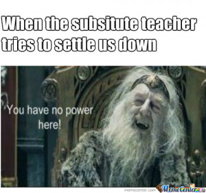 Substitute Teacher Funny Memes