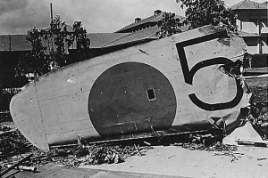 downed Japansese Airplane wing.