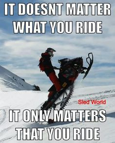 Snowmobiling