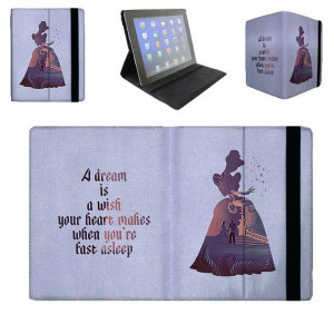 Cinderella A Dream Is A Wish Quote - iPad 2 3 4 Mini Flip Case Cover ...