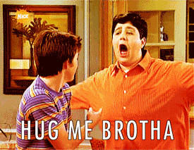 nickelodeon gifs drake josh hug