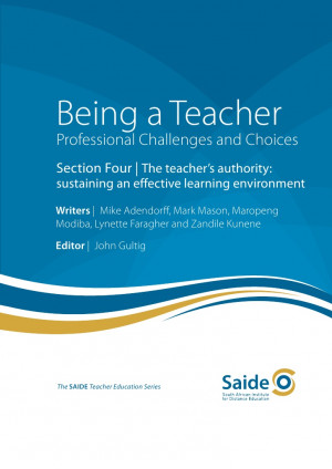 ... teacher’s authority: sustaining an effective learning environment