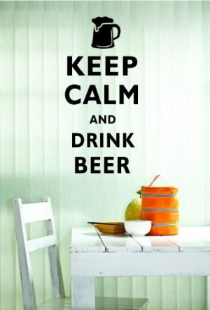 DRINK BEER KCCO Decal Large Mural Vinyl Wall Art Inspirational Quotes ...