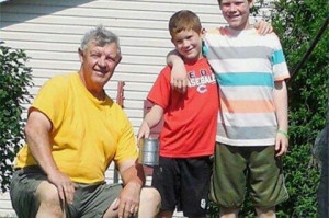 William and Nathan with their great-uncle Buck