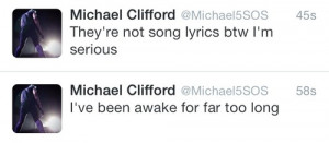 seconds of summer, 5sos, funny, michael clifford, same, twitter