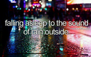 love the sound of rain