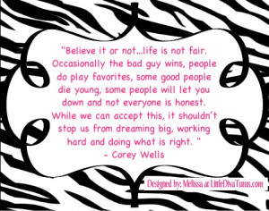 Corey Wells (partial quote)