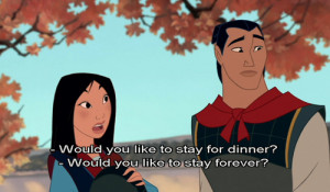 disney, love, movie quote, mulan