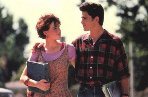 ... 16 Candles Lobby Card featuring Michael Schoeffling & Molly Ringwald