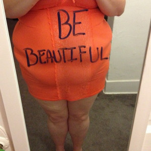 ... fitted slip, in black letters I wrote, 