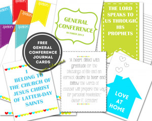download from LDS NEST. General Conference journal cards and quotes ...