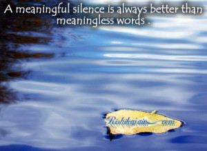 Silence Quotes, pictures, Meaningful quotes, Pictures, Inspirational ...