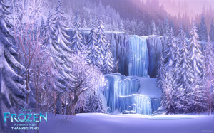 Frozen Waterfall from Disney’s Frozen wallpaper - Click picture for ...