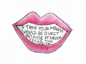 lies, lips, quotes, sleeping with sirens, sws, truth