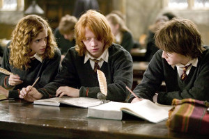 study group hermione ron and harry - Harry Potter Picture