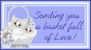 Myspace Graphics > Showing Some Love > cats sending love Graphic