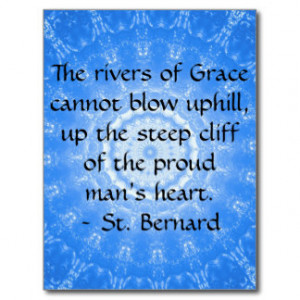 St. Bernard Spiritual Quote RECOVERY Postcard