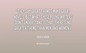 They say great themes make great novels. but what these young writers ...