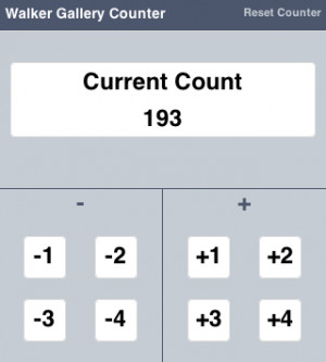 Counting People in Galleries with iPod Touch