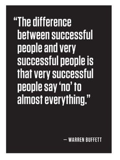 ... successful & very successful people... Warren Buffett #inspiration
