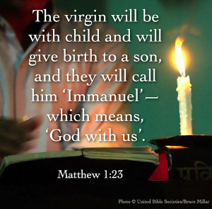 When Jesus was born, God came to live with us on earth.