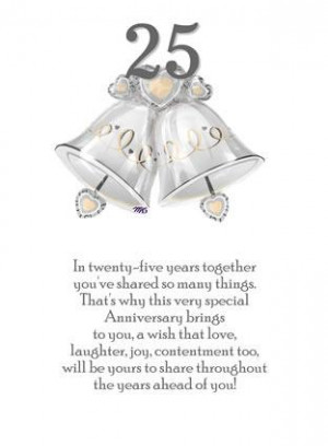 25th Anniversary Quotes Quotations For Silver Wedding