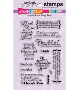 Stampendous Perfectly Clear Stamps - Friendship Assortment
