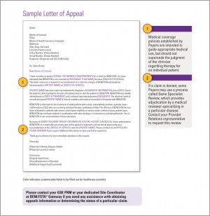Medical Claim Appeal Letter Sample