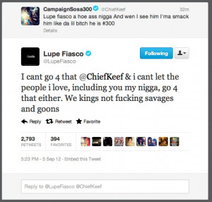 Lupe Fiasco vs Chief Keef
