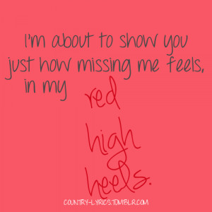 Red High Heels – Kellie Pickler