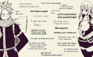 ... image include: anime, quotes, fairy tail, nalu and lucy heartfilia