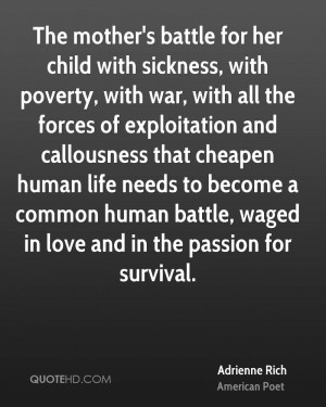 ... cheapen human life needs to become a common human battle, waged in