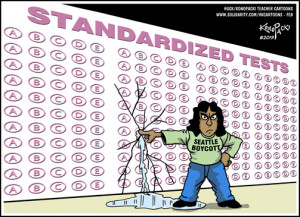 Standardized Testing Cartoon Boycott standardized testing