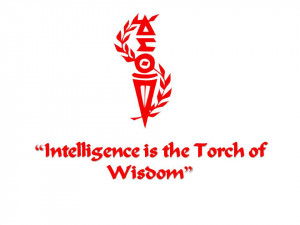 Delta Sigma Theta Torch Of Wisdom Intelligence is the torch of