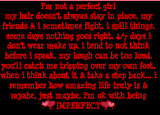 Unperfect Girl Quotes