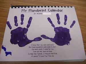 handprint calendar--more handprint ideas