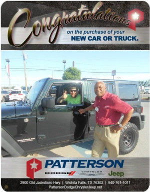 Congratulations On Your New Car From Henry Broadus At Patterson ...