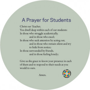 Catholic School Prayers - Students