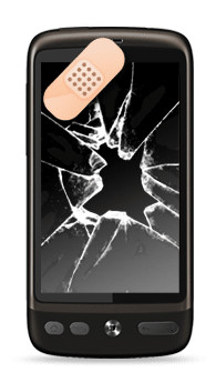 cartoon broken cell phone