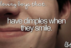Love boys with dimples !!!!!