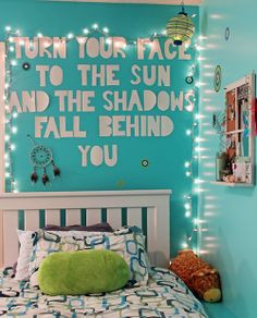 teenager room wall quote bedroom quote quote lights -find a cute quote ...