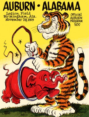 Vintage Auburn Posters - Auburn Football Posters