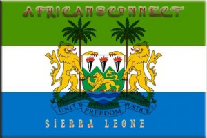 Sierra Leone Flag and Coat of Arm, courtesy: AfricansConnect.