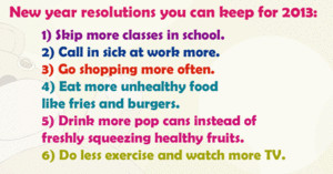 New year resolutions you can actually keep!