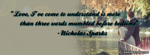 Nicholas Sparks Quote Cover Comments