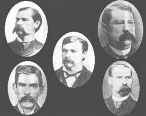 Wyatt Virgil Morgan James Earp And Doc. Holiday (lower Left)