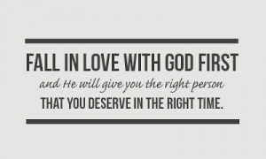 Get your relationship with God in order