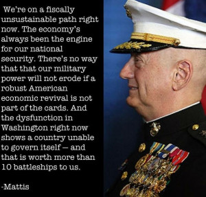 Marine General James Mattis, Commander of the U.S. Central Command ...