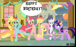 My Little Pony Friendship is Magic Happy birthday fluttershy :D